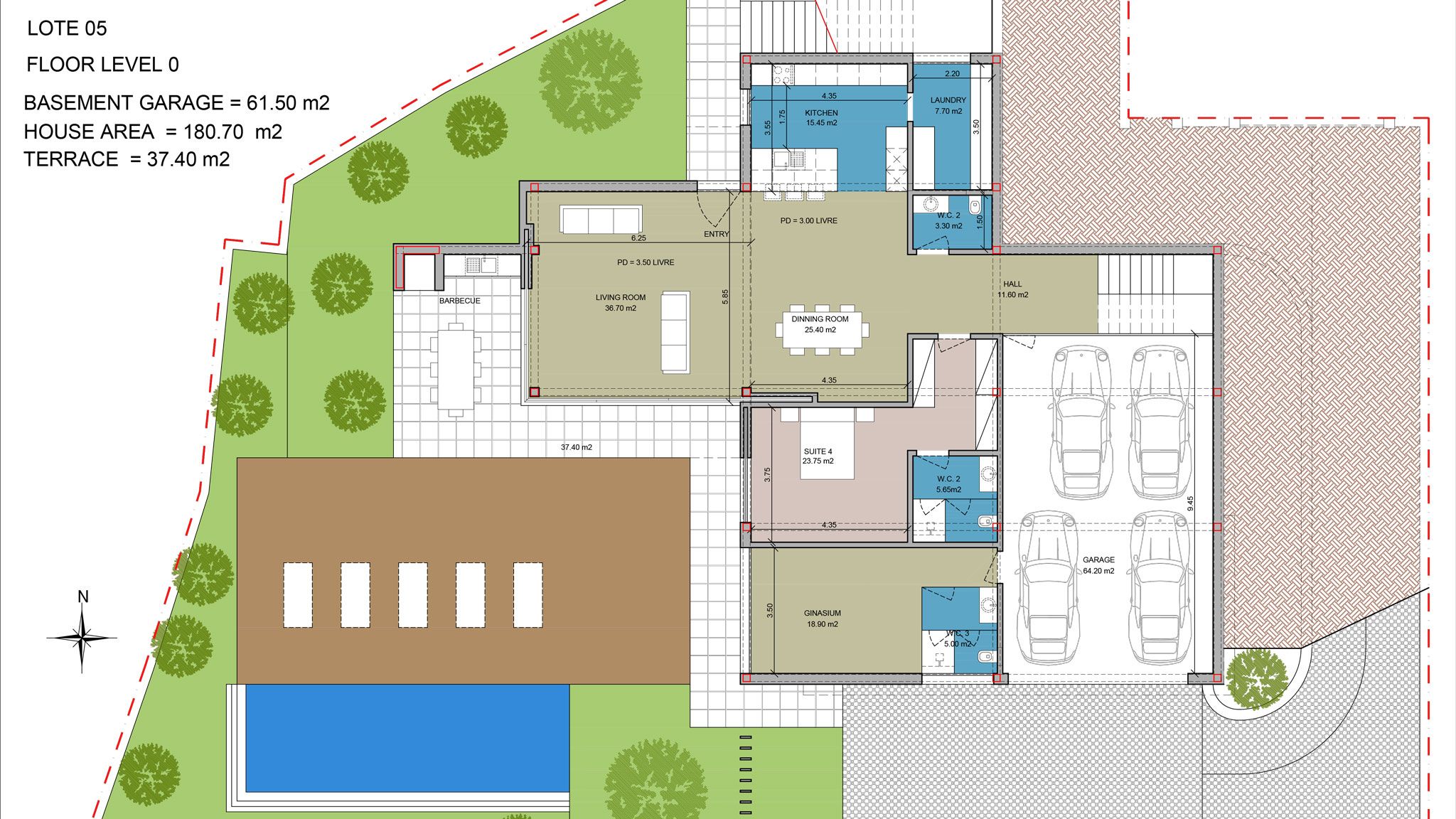 518 Plan house 5 ground floor